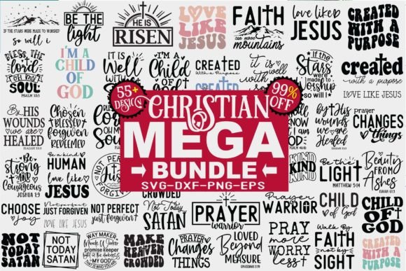 Christian Mega SVG Bundle: Graphics for Faith Crafts