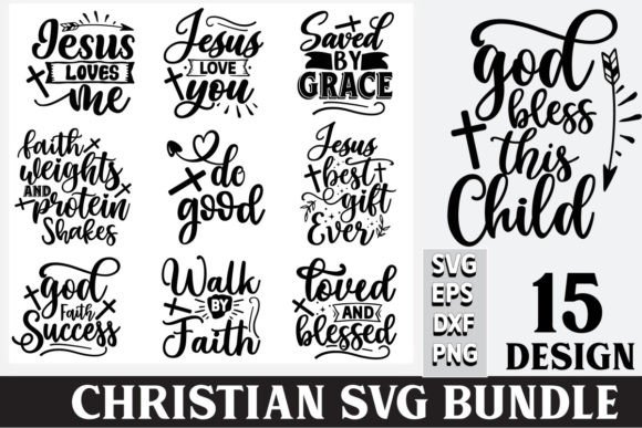 Christian SVG Bundle: Graphics & Crafts for Editorial Use