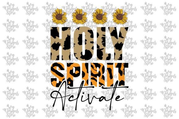 Holy Spirit Activate Jesus Sublimation Graphics for Crafts