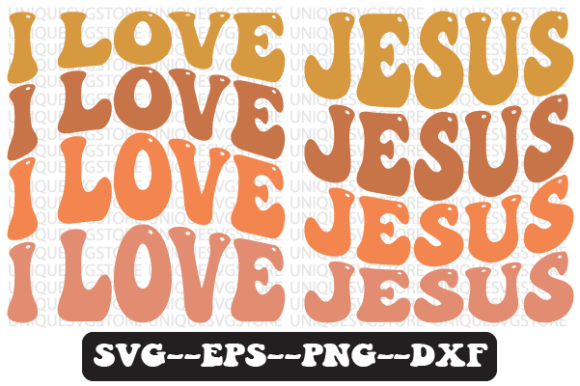 I Love Jesus Wavy Retro SVG: Graphics & Crafts Review