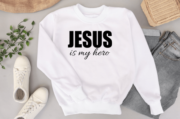 Jesus is My Hero SVG and PNG for Crafts Graphics