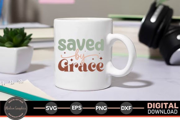 Saved by Grace Jesus Retro SVG: Editorial Graphics Review