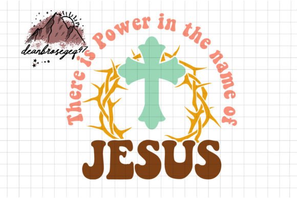 There is Power in the Name of Jesus PNG: Graphics for Crafts